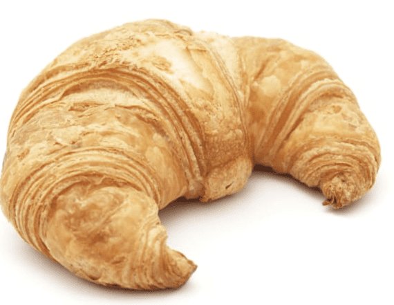 Круассан на белом фоне