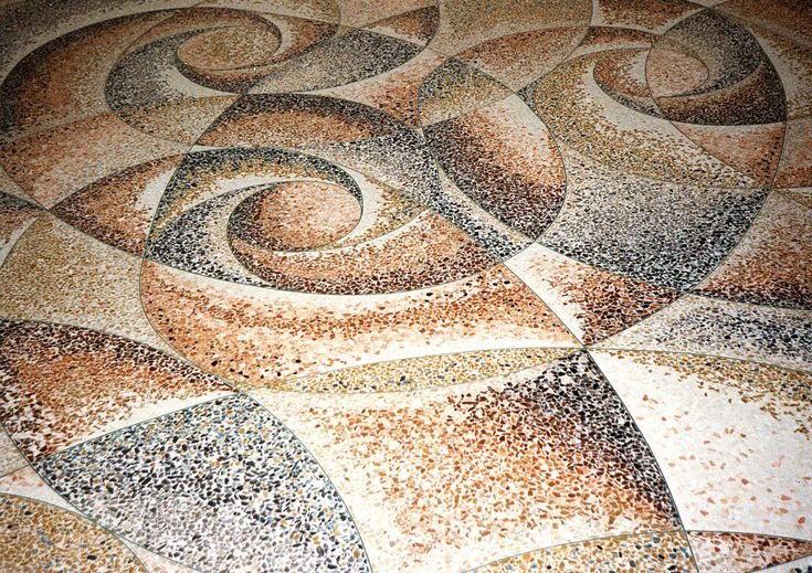 Мозаичные полы терраццо