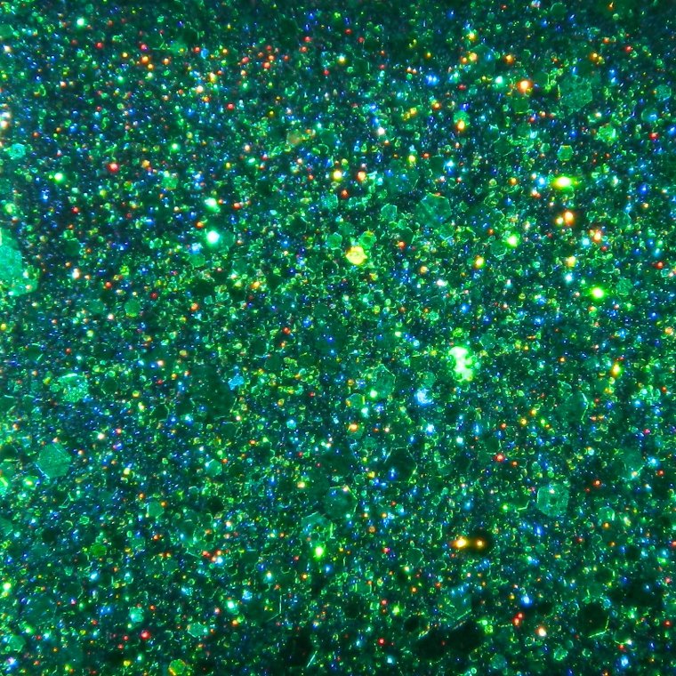 Салатовые блестки