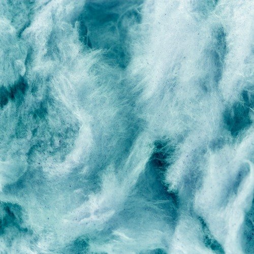 Сладкая вата голубая