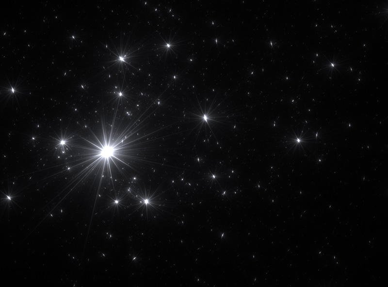 Звезды на черном фоне