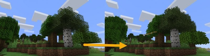 Майнкрафт 1.16 листва