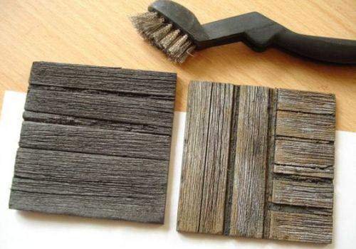 Имитация дерева из картона