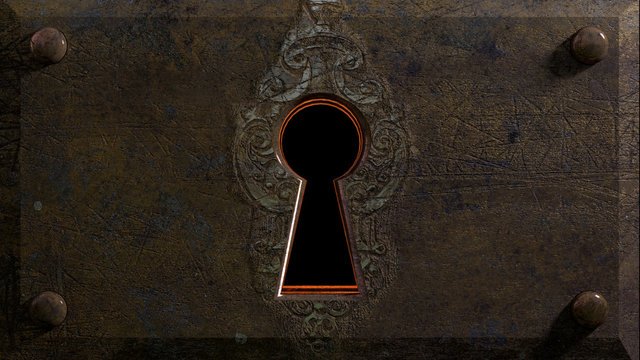 Старинная замочная скважина