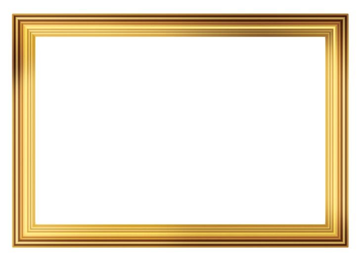 Рамка золото
