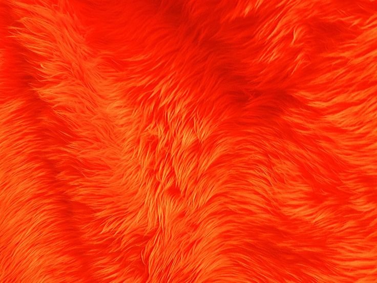 Оранжевый мех искусственный