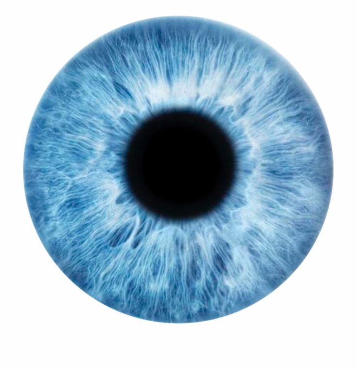 Голубая радужка глаза
