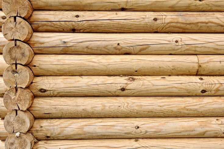 Стена из бревен