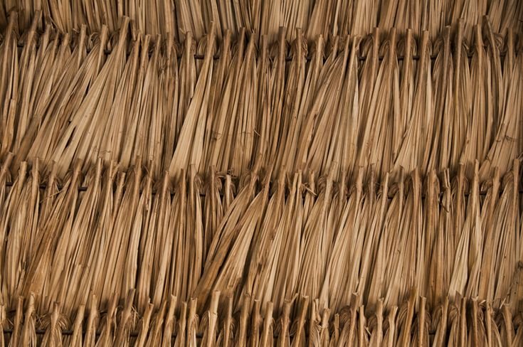 Соломенная крыша текстура