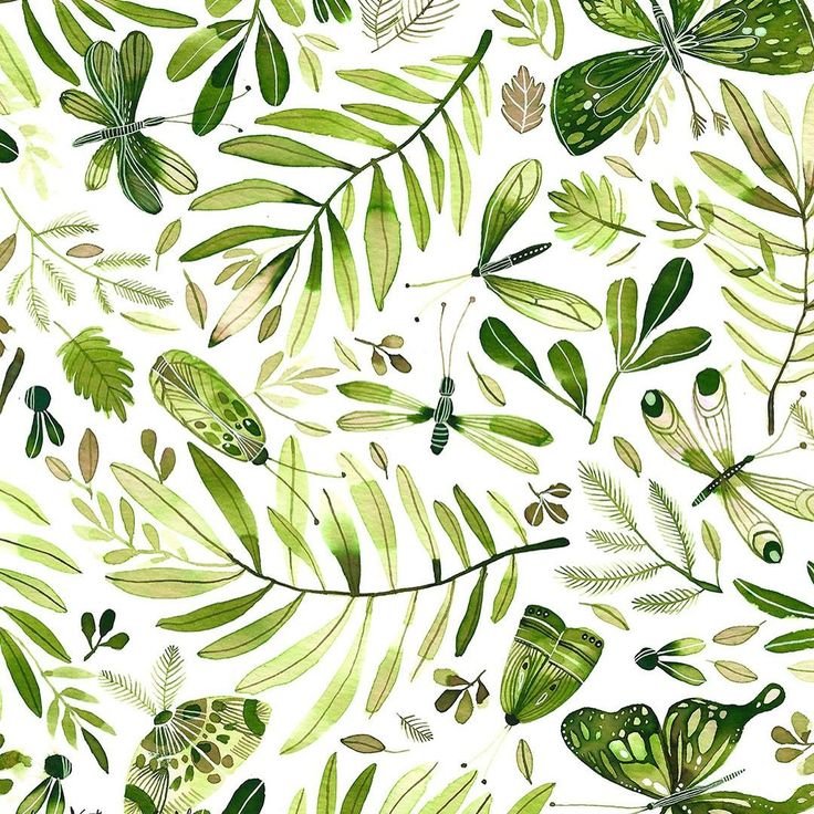 Паттерны листья