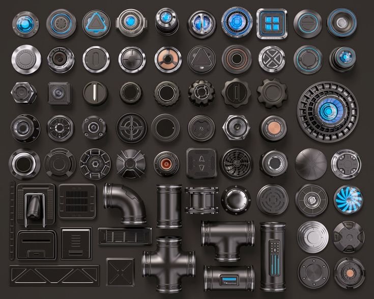 Sci-Fi UI Интерфейс игры