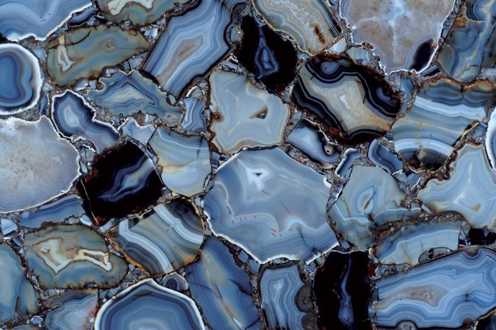 Синий агат Оникс слэб