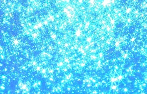 Синие блестки