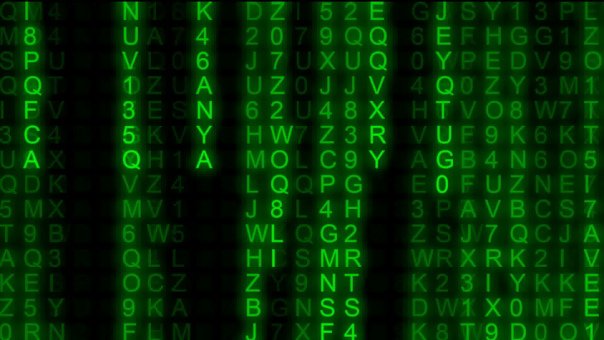 Матрица 101011010010101001010 синяя