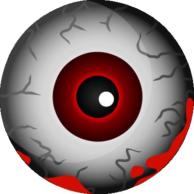 Красный круглый глаз