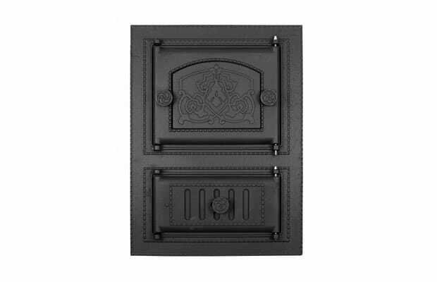 Дверка каминная Везувий 281 антрацит