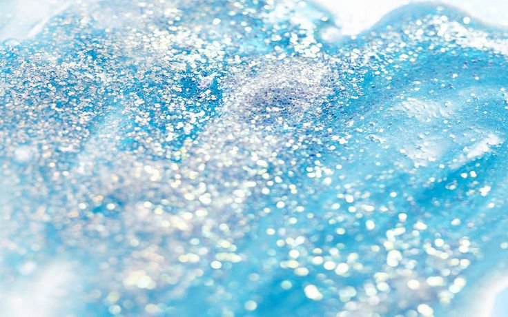 Блестки голубые