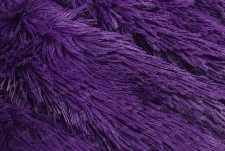 Фиолетовый пушистый плед