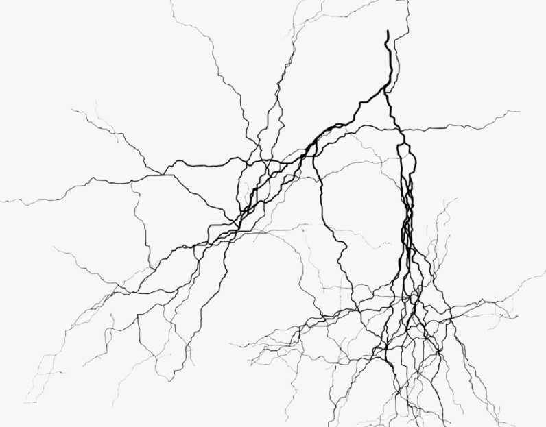 Молния на белом фоне