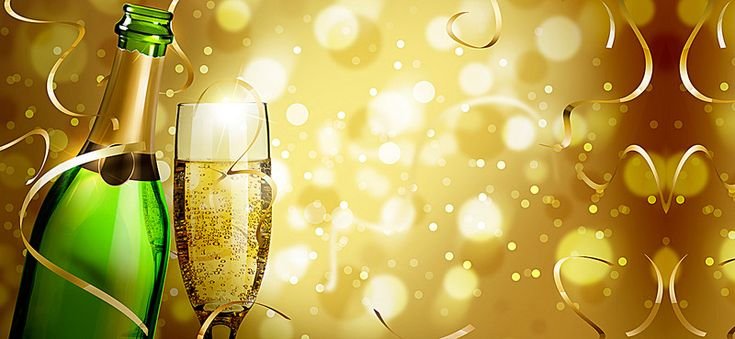 Шампанское в бокале