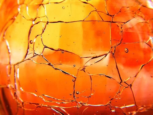 Оранжевое витражное стекло