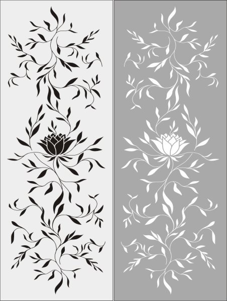 Пескоструйный орнамент на стекле