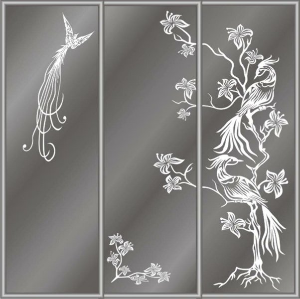 Пескоструйный рисунок на стекле