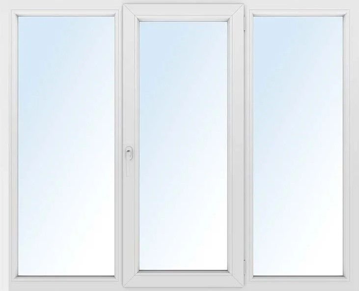 Окно ПВХ трёхстворчатое, 144х175 см