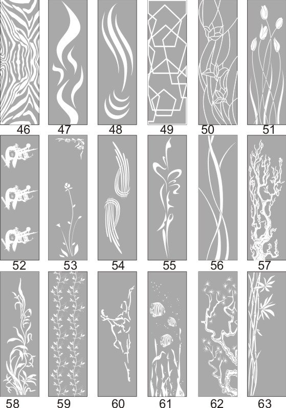 Пескоструйный орнамент на стекле