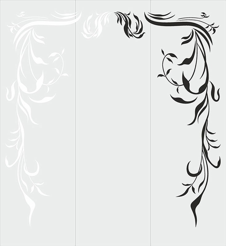 Пескоструйный узор на зеркале