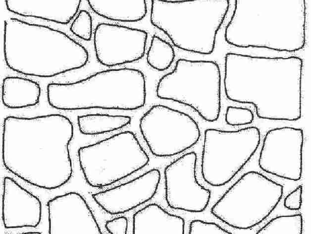 Трафарет для имитации дикого камня