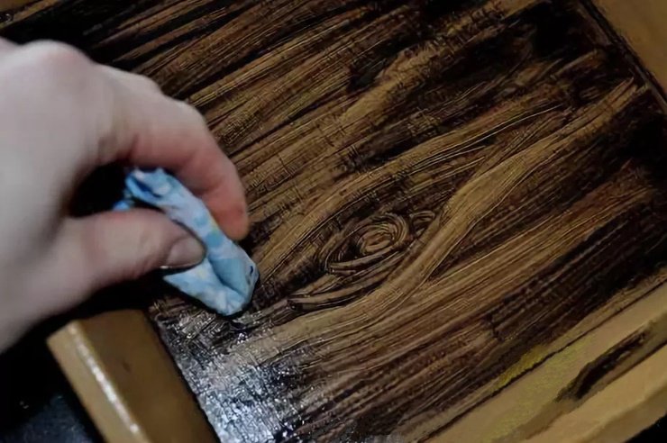 Краска под имитацию дерева