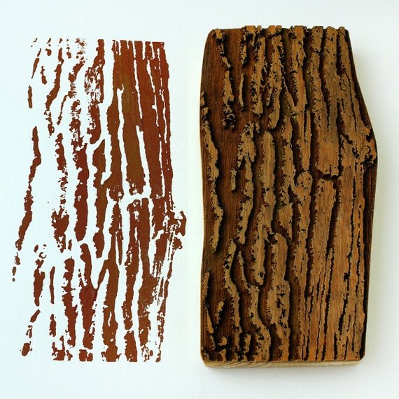 Штамп для имитации дерева