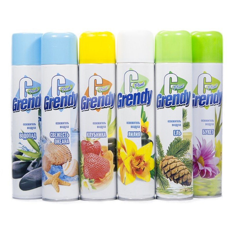 Освежитель воздуха GRENDY 300мл яблоко