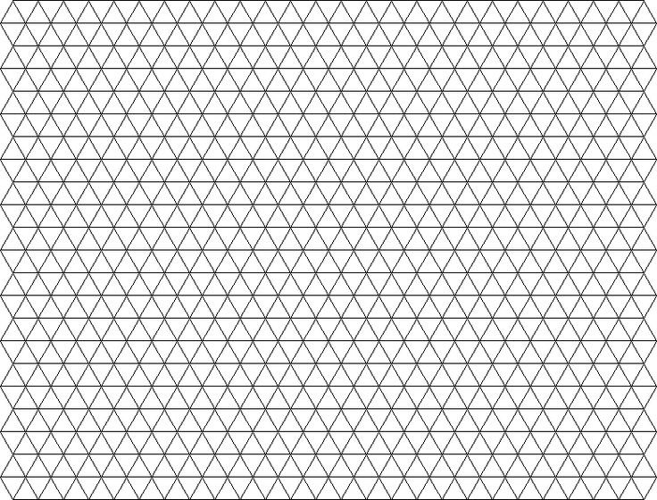 Сетка для изометрии а4