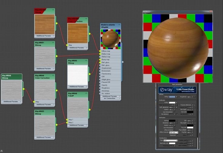Материал дерева 3д Макс корона