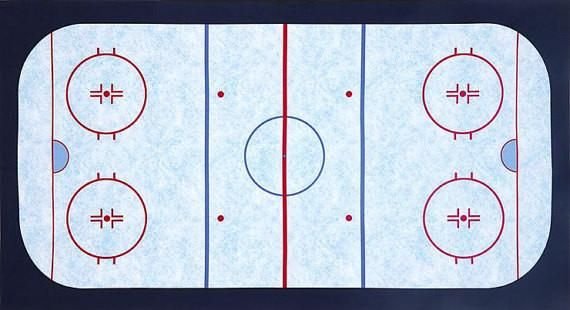 Хоккейная площадка вид сверху