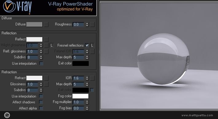 Зеркало материал 3д Макс корона