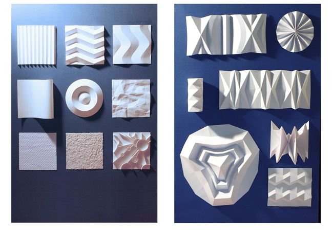 Фактуры из бумаги