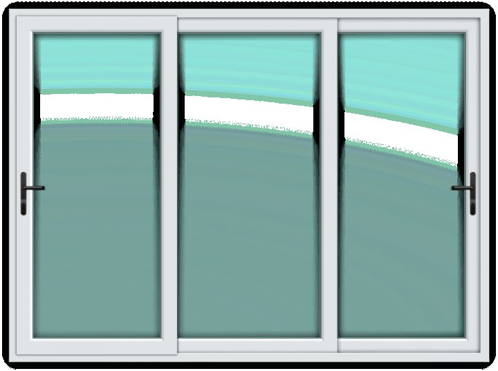 Пластиковое окно на прозрачном фоне