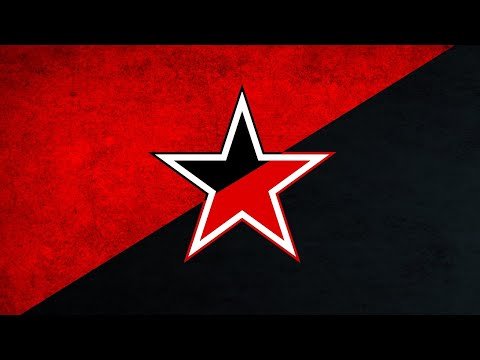 Флаг анархо-коммунистов со звездой