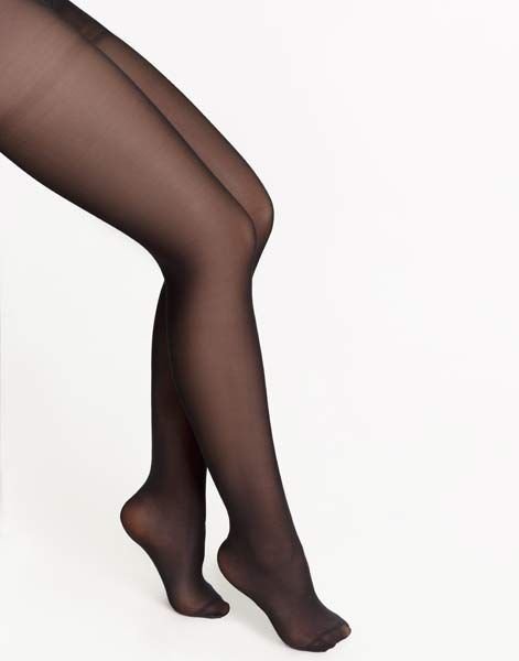 Черные капроновые колготки