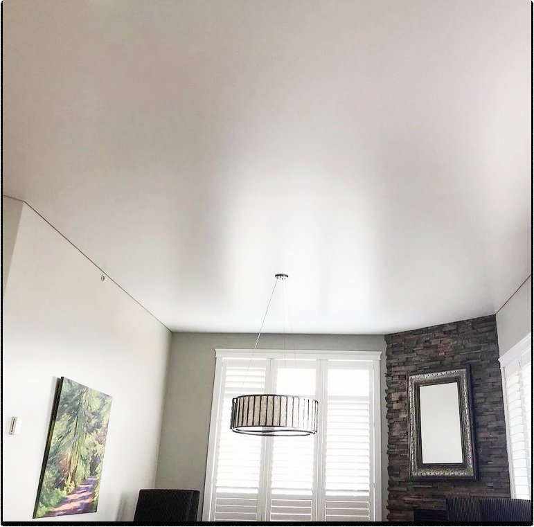 Натяжной потолок матовый белый сатин мсд премиум