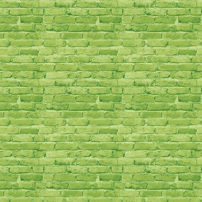 Зеленая кирпичная стена