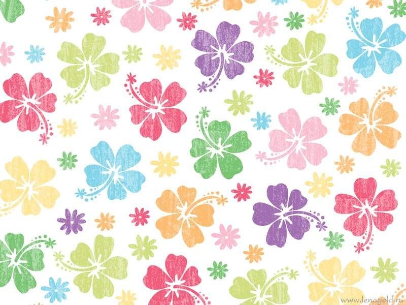 Мелкие разноцветные цветочки