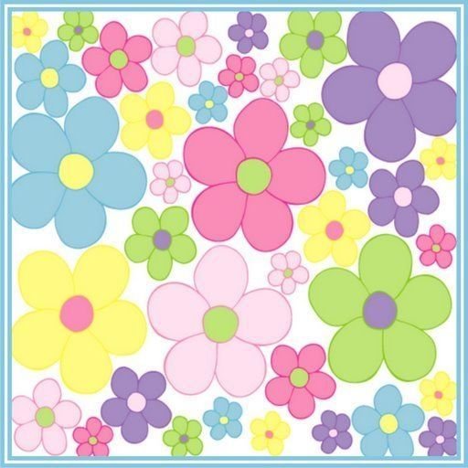 Цветочки цветные