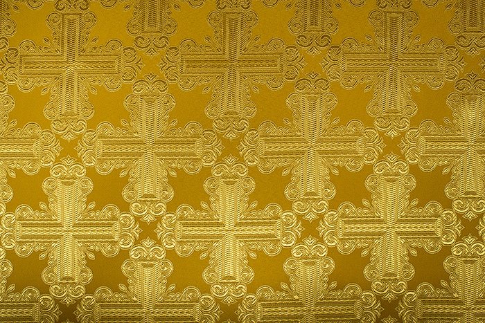 Ткань церковная желтая