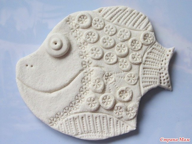 Рыбка из соленого теста