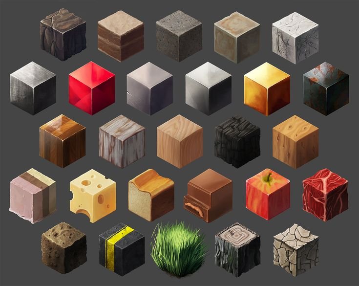 Текстурные кубики