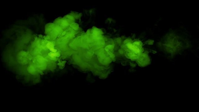 Зеленый ядовитый дым